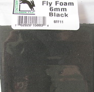 �����  fly foam 6 mm black  Hareline
